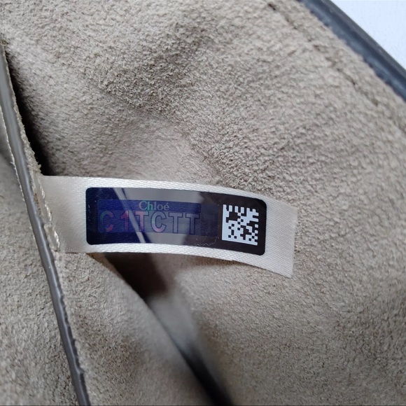 Chloé Faye Light Blue Gray Crossbody Bag - Picture 8 of 8